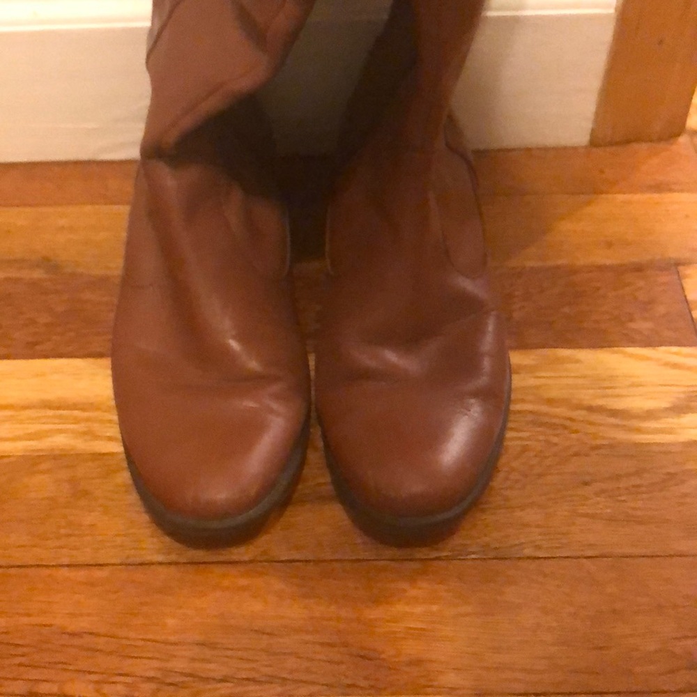 Anne Klein Leather Rider Boots Size 7.5. - Picture 2 of 3